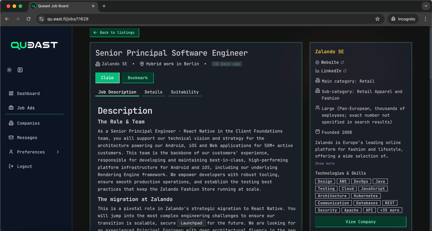 Detect sales signals (Scan & score) screenshot