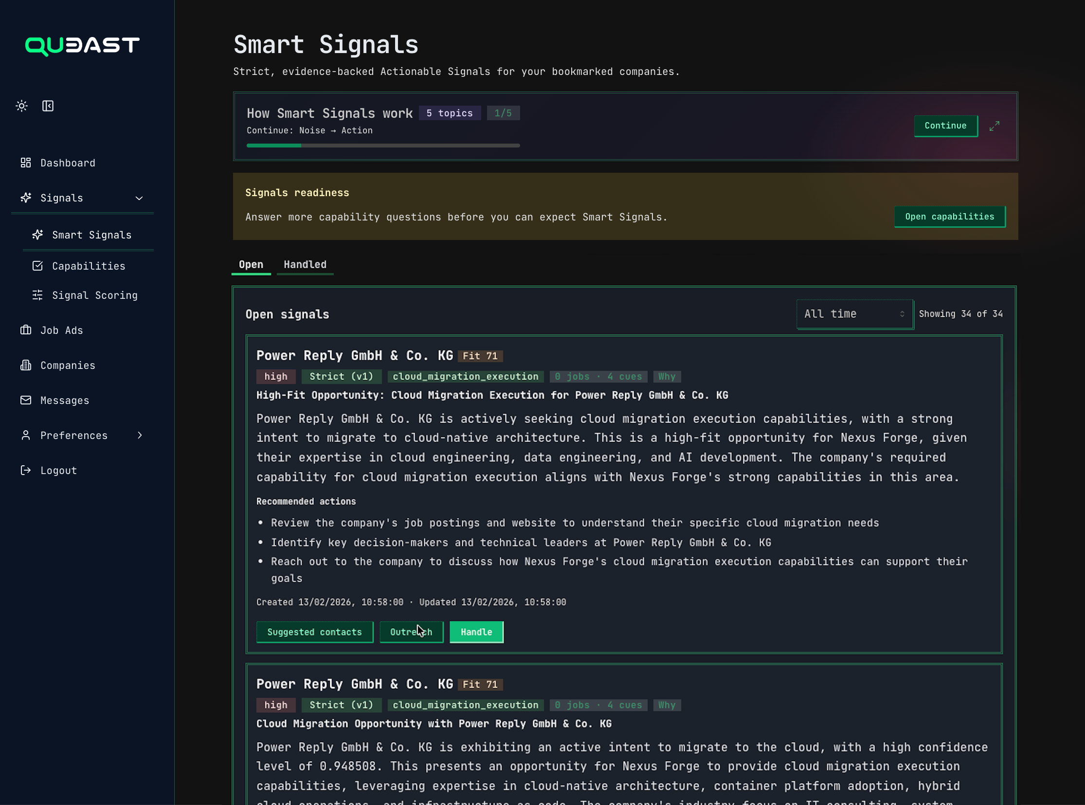 Smart signals overview